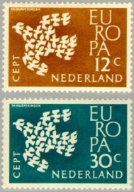 NEDERLAND 1961 NVPH SERIE 757 EUROPA CEPT