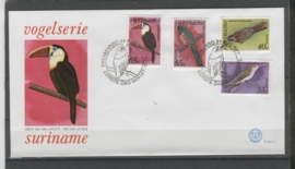 REP. SURINAME ZBL FDC E014CD VOGELS BIRDS