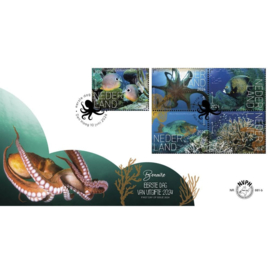 NEDERLAND NVPH FDC E 881 AB BELEEF DE NATUUR BONAIRE ONDER WATER