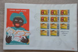 1965 NEDERLAND NVPH FDC KINDERZEGELS BLOK 854 VLAARDINGEN