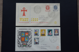 FDC JAARGANG 1960 COMPLEET GEBRUIKT. CAT 64€