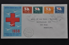 ANTILLEN 1958 FDC E8 OPEN