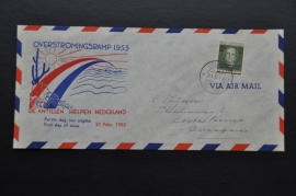 ANTILLEN 1953 FDC GESLOTEN