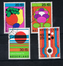 NEDERLAND 1971 NVPH 1003-1006 GEBRUIKT ++ L 597