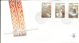 ARUBA 1990 FDC E 029 ARCHEOLOGISCHE VONDSTEN