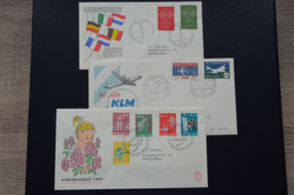 FDC JAARGANG 1959 COMPLEET GEBRUIKT. CAT 60€