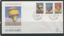 REP. SURINAME ZBL FDC E074 AB LUCHTBALLON