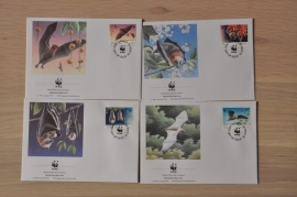 242 + FDC WWF WNF WERELD NATUUR FONDS ++ SAMOA VLEERMUIS BATS