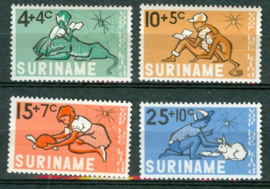 SURINAME POSTFRIS NVPH 431-34 KIND CHILD