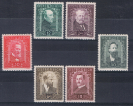 OOSTENRIJK 1932 ANK 545-550 SCHILDERS  ++ S 228