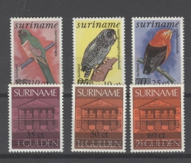 REP. SURINAME 1986 ZBL SERIE 518 VOGELS BIRDS