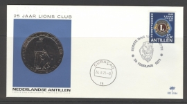 ANTILLEN 1971 FDC E064 LIONS CLUB