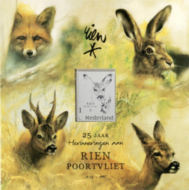 NEDERLAND RIEN POORTVLIET ZILVEREN ZEGEL LIMITED EDITION