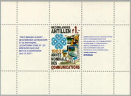 ANTILLEN 1983 NVPH SERIE 742 COMMUNICATIE