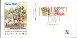 REP. SURINAME ZBL FDC E E275 A KIND KERSTMIS