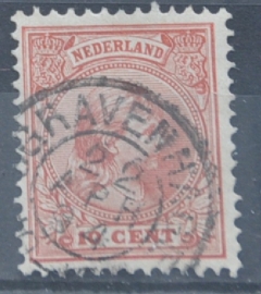 NEDERLAND 1891 NVPH 37 GESTEMPELD ++ J 1