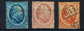 NEDERLAND 1864 NVPH 4-6 GESTEMPELD ++ S 238