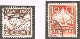 NEDERLAND 1924 NVPH 139-40 GESTEMPELD ++ C 410
