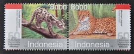 INDONESIË 2013 ZBL 3144-3145 KATTEN CATS 