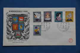 NEDERLAND 1960 FDC 46 OPEN KLEP