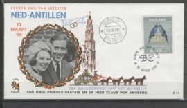 ANTILLEN 1966 FDC E041L HUWELIJK BEATRIX EN CLAUS