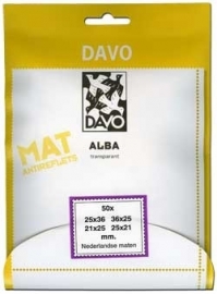 DAVO ALBA STROKEN MOUNTS 50 STK/PCS (21mm x 25mm)