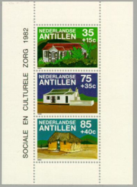 ANTILLEN 1982 NVPH SERIE 734 HUIZEN HOUSES