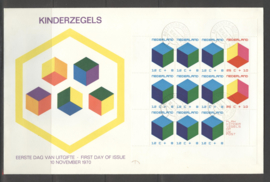 1970 NEDERLAND NVPH FDC KINDERZEGELS BLOK 983 'S-GRAVENHAGE