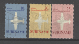 SURINAME POSTFRIS NVPH 540-42 VLIEGTUIG AIRPLANE