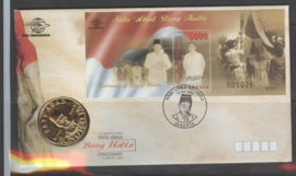 INDONESIË FDC 2002-B 202 MET PENNING