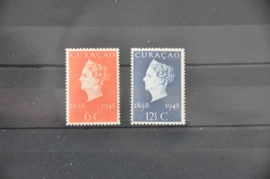 CURAÇAO 1948 NVPH 196-197 POSTFRIS ++ R 118