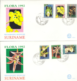 REP. SURINAME ZBL FDC E152 AB BLOEMEN