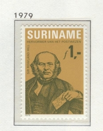 REP. SURINAME 1979 ZBL SERIE 185 SIR ROWLAND HILL