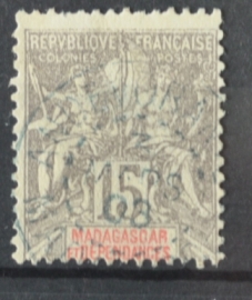 P 251 ++ MADAGASCAR 1902 CANCELLED USED