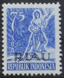 RIAU 1954 ZBL 14  POSTFRIS