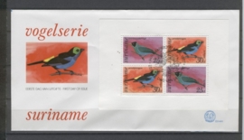 REP. SURINAME ZBL FDC E014A1 VOGELS BIRDS