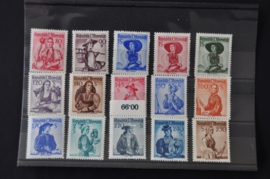 OOSTENRIJK 1948/52 ANK 887-923 CAT 380 ++ J 222A-C