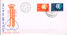 ANTILLEN 1962 FDC E 19C OPEN