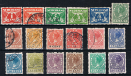 NEDERLAND 1925 NVPH R 1-18 GESTEMPELD ++ Q 316