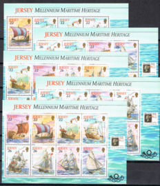 2000 MCHL  5 VELLETJES 928-937 SCHEPEN