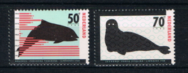 NEDERLAND 1985 NVPH 1338-39 ++ BRUINVIS VISSEN ZEEHOND FISH SEAL