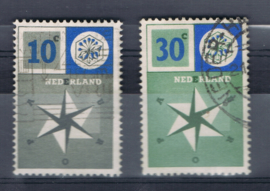 NEDERLAND 1957 NVPH 700-701 GEBRUIKT ++ A 523
