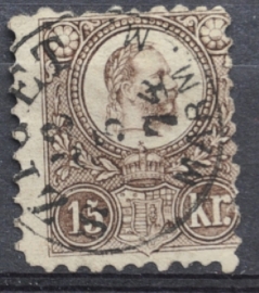 HONGARIJE 1871 MCHL 5 GEBRUIKT ++ L 98