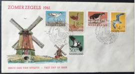 NEDERLAND 1961 FDC E47 OPEN KLEP