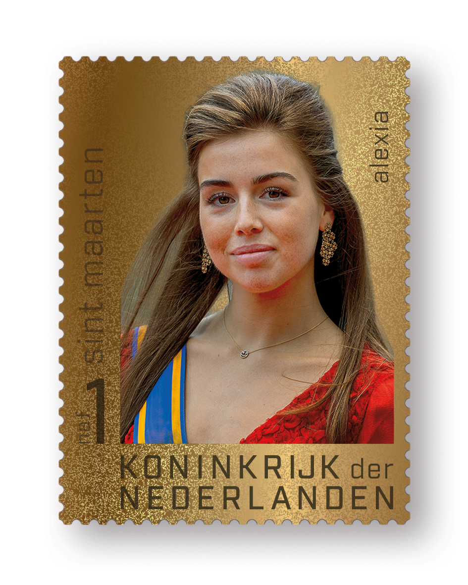 ST. MAARTEN 2025 GOUDEN ZEGEL ALEXIA ++ LEES!!