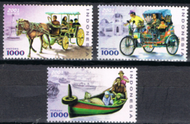 INDONESIË 2001 ZBL 2205/2207 TRANSPORT