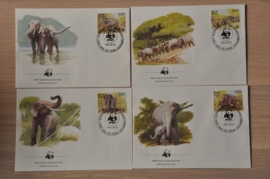 267 + FDC WWF WNF WERELD NATUUR FONDS ++ SRI LANKA OLIFANT ELEPHANT