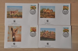 210 ++ FDC WWF WNF WERELD NATUUR FONDS ++ SUDAN EZEL DONKEY