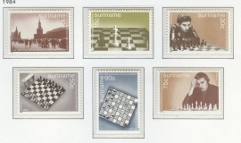 REP. SURINAME 1984 ZBL SERIE 418 SCHAKEN CHESS