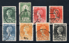 NEDERLAND 1923 NVPH 121-128 GESTEMPELD ++ L 538